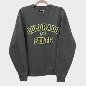 Gear For Sports Colorado State University Rams Grey Big Cotton Crewneck Hoodie